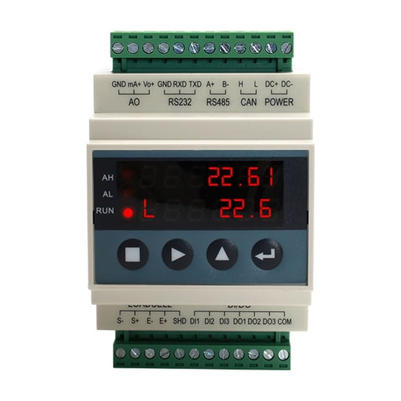 Guide Rail Type Weighing Control Module RS485 Weight Transmitter Signal Amplifying Instrument Connecting PLC ,Better Experience