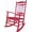 Red, variant on Rocking Rocker-A040RD Red Wood Porch Rocker/Outdoor Rocking Chair -Easy to Assemble-Comfortable Size-Outdoor or Indoor Use