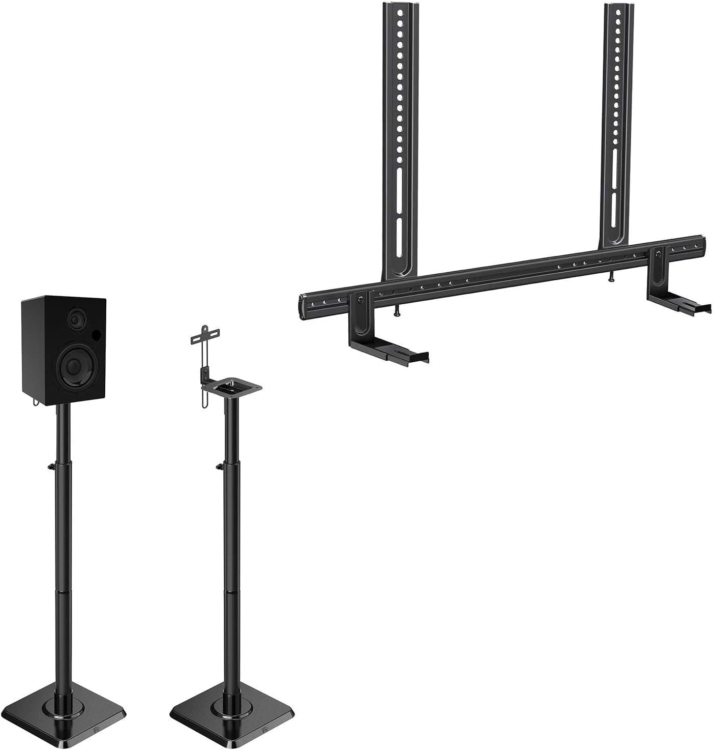 Speaker Stands Pair Height Adjustable 