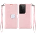 thumbnail image 3 of Samsung Galaxy S21 Ultra (6.8") Wallet Case Leather Credit Card ID Slot Dual Flip Pouch Stand & Strap Cover ,Xpm Phone Cover for Galaxy S21 Ultra - Rose Gold, 3 of 6