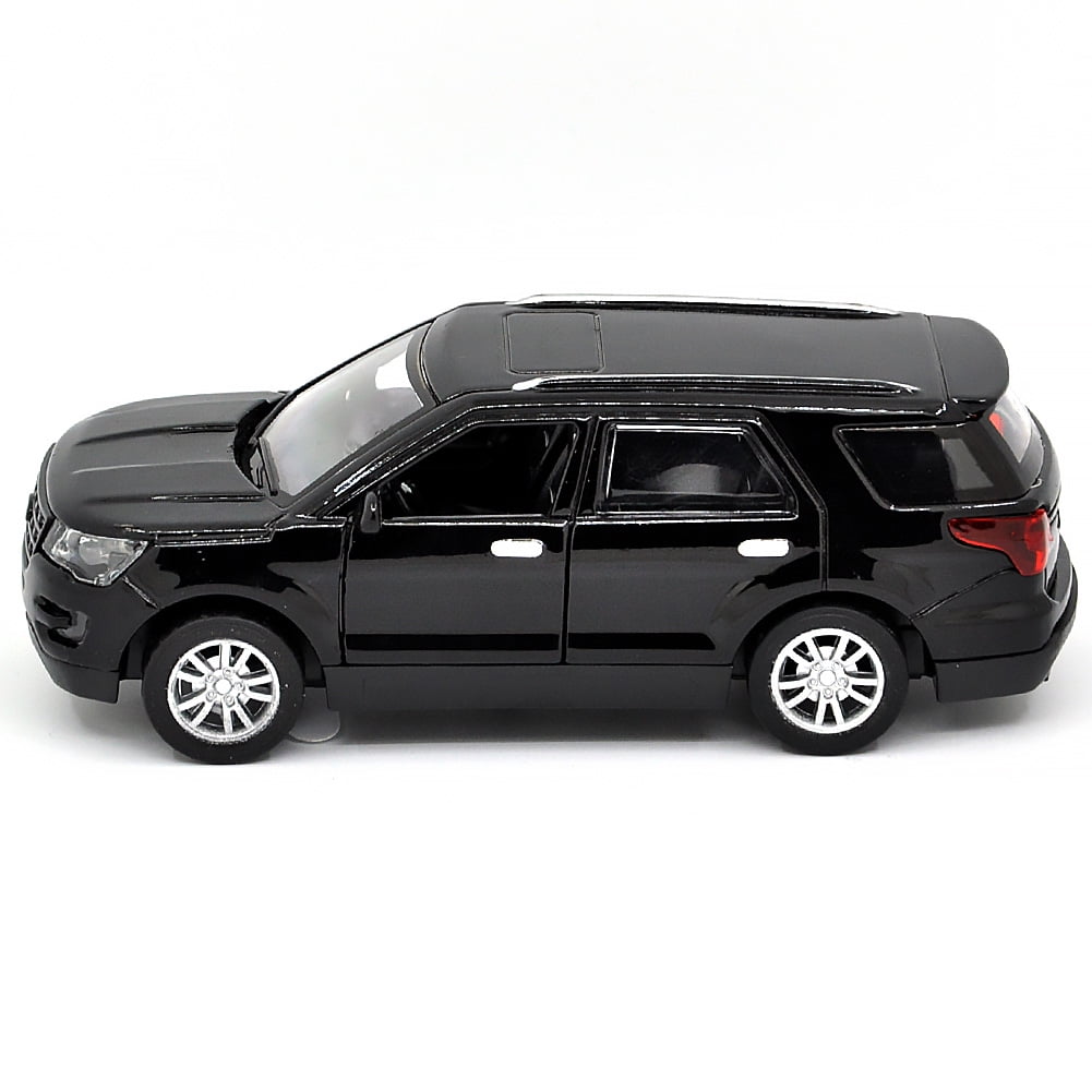 1: 36 is suitable for Ford Explorer alloy die-casting metal car models, with sound, light, and rebound functions, children's toy car collections, boys' birthday gifts