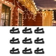 thumbnail image 4 of Holiday Light Clips, Simple Installation Plastic Waterproof Christmas Gutter Light Clips 150pcs Reusable  For Party Black, 4 of 8