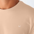 thumbnail image 5 of Dalix Lil Smile Embroidered Cotton Tee Lightweight Jersey Mens in Sand M Medium, 5 of 5