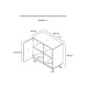 thumbnail image 2 of Mueble BUFETERA Multiusos ALACENA con Puerta (Blanco ABSOLUTO/Negro Mate) Decomobil Alacena Bufetera, 2 of 3