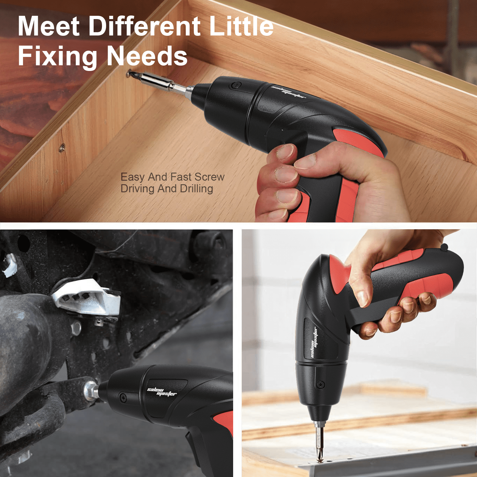 3.6V Small Power Electric Screwdriver Set, Rechargeable Cordless Power Screw Guns with Driver Bit Set