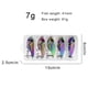 thumbnail image 2 of Señor pesca en vib de vibra larga cebo duro artificial swimbait para lubina (7g) 5pcs, 2 of 7