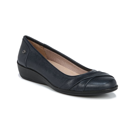LifeStride Womens Deja Vu Faux Leather Printed Flats