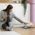 thumbnail image 4 of P.T. Supply Co. Blue Cat Shaped Silicone Pet Bowl with Non-Slip Suction Base, 4 of 7