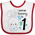 thumbnail image 3 of Inktastic Somebunny is One First Birthday Bunny Boys or Girls Baby Bib, 3 of 4