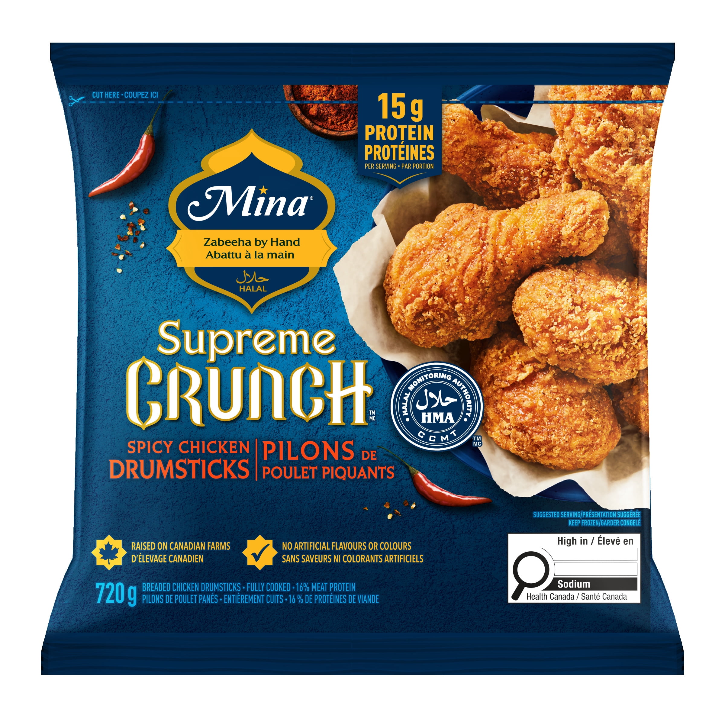 Mina Supreme Crunch™ Halal Spicy Chicken Drumsticks