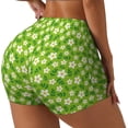 thumbnail image 2 of Naloa Daisies Flowers Biker Shorts for Women Seamless Scrunch Short Women’s Yoga Shorts for Gym Running Sport Shorts - Medium, 2 of 9