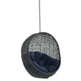 thumbnail image 2 of Modway Encase Sunbrella® Fabric Swing Outdoor Patio Lounge Chair Without Stand in Black Navy, 2 of 8