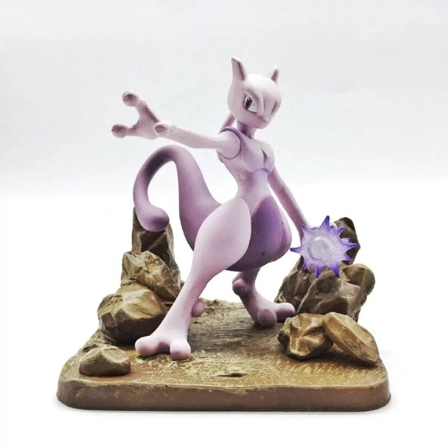 Pokemon Anime Figure Mewtwo Car Ornaments PVC Action Figurines Model Dolls Toys For Children Birthday Gifts