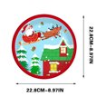 thumbnail image 3 of Ganfancp Fiesta de Navidad Decoración Papá Noel Muñeco de Nieve Platos de Papel Ofertas Del Día Bandeja de Papel de 10*9 Pulgadas, 3 of 6
