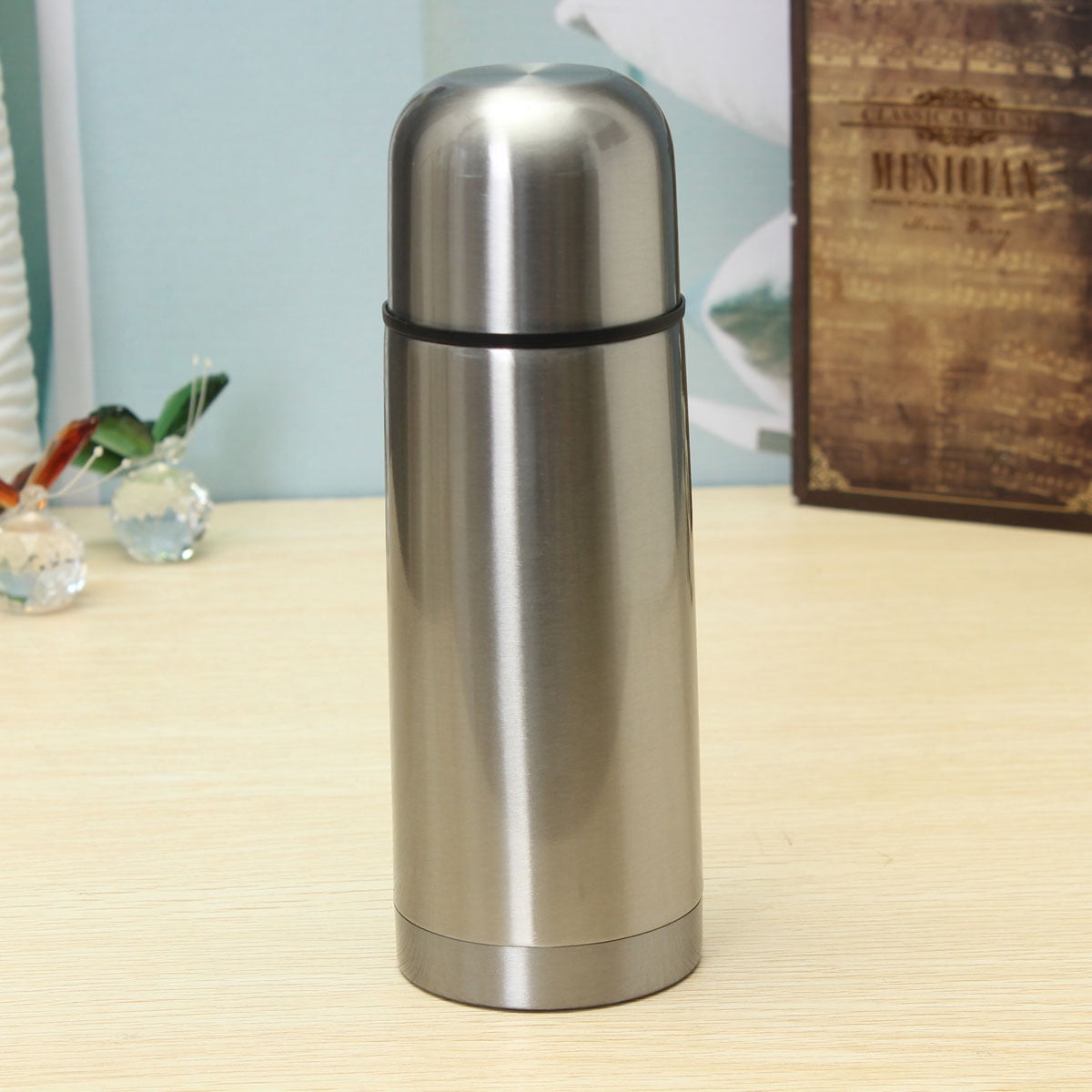 Stainless Steel Vacuum Thermos, Vacuum Water Drink Bottle Bullet Flask  Insulated Cup Water for Car Picnic Travel Office Gifts - Walmart.com