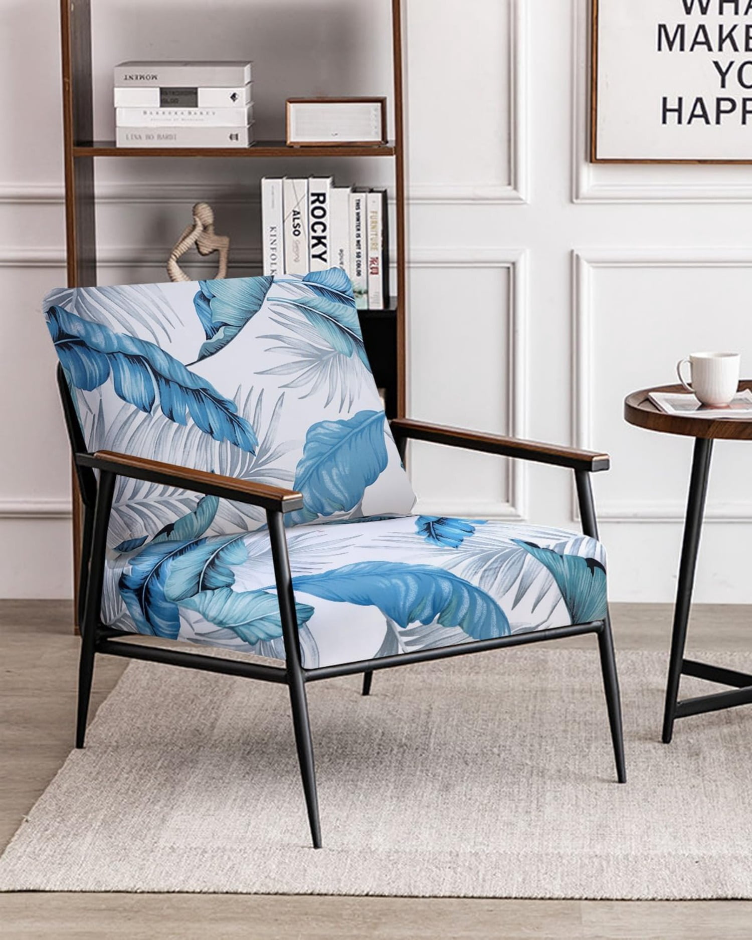 Sofa Cushion Covers, Stretch Printed Seat Cushion Cover Couch Seat Slipcovers Washable Furniture Protector for Armchair Loveseat Sofa