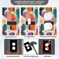 thumbnail image 3 of Yayeee Blank Wall Plate Cover 1-Gang 4.5"x2.7" Home Unused Decorative Outlet, Beige Abstract, 3 of 7