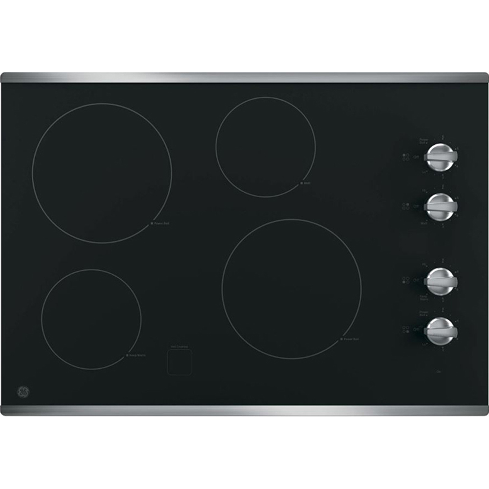 GE JP3030SJSS 30Inch Smoothtop Electric Cooktop with 4 Radiant