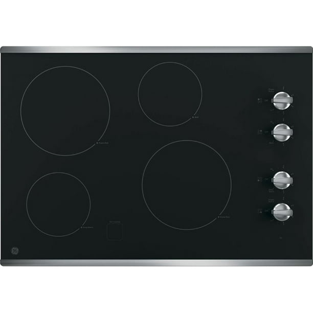GE JP3030SJSS 30Inch Smoothtop Electric Cooktop with 4 Radiant