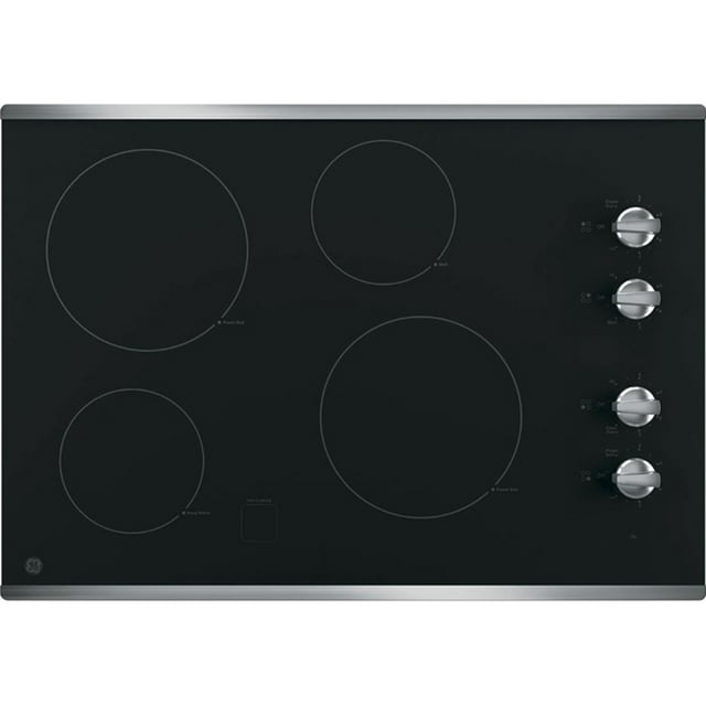 GE JP3030SJSS 30Inch Smoothtop Electric Cooktop with 4 Radiant
