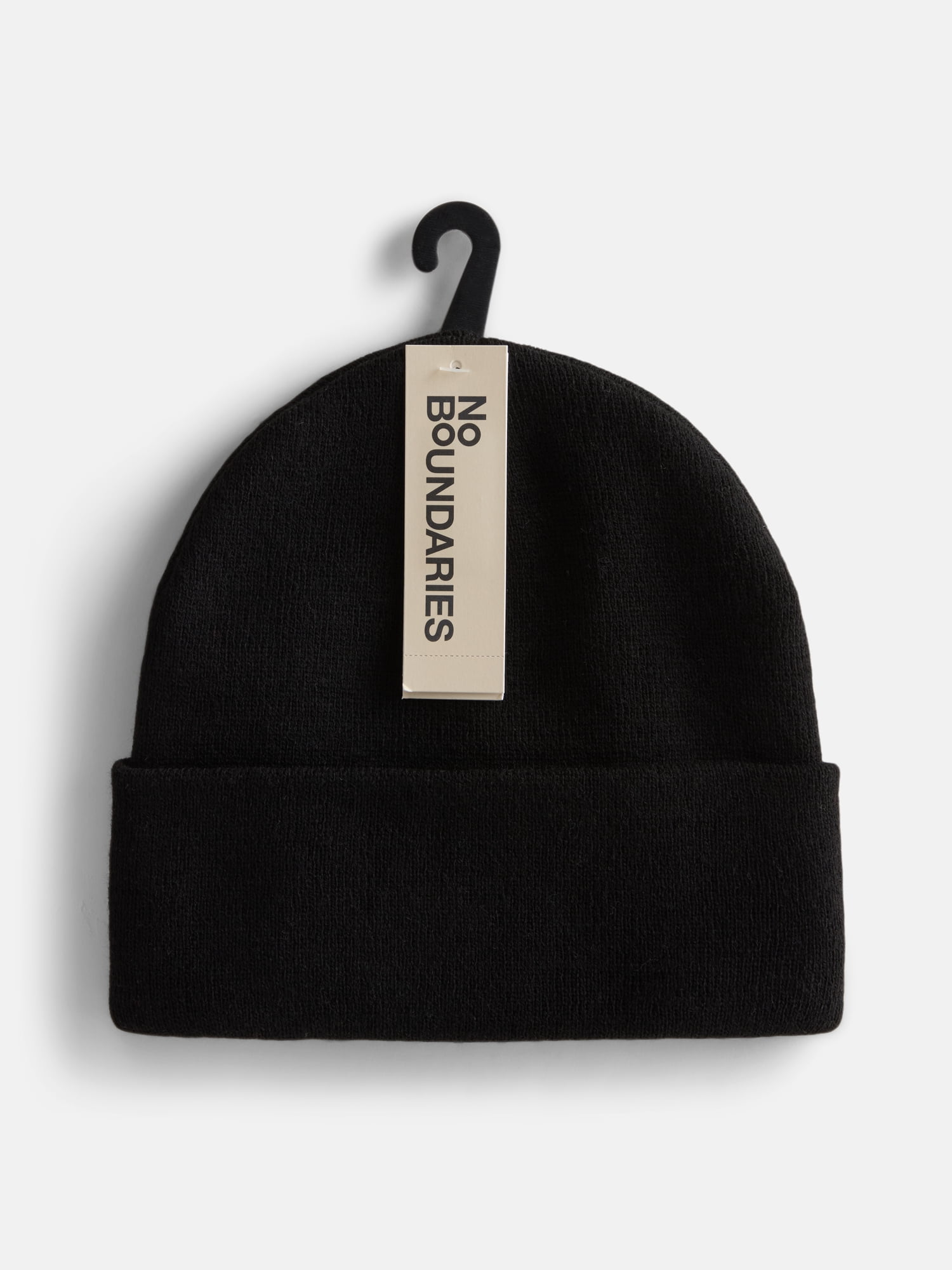 No Boundaries Women's Solid Ribbed Knit Beanie