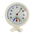 thumbnail image 2 of Round Th108 Analog Hygrometer Humidity Temperature Meter Gauge, 1-Pack Indoor Outdoor Use For Home Office Warehouse, Easy-To-Read Dual Display Thermometer & Hygrometer, 2 of 5