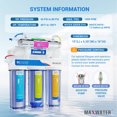thumbnail image 2 of Max Water 6-Stage RO(Reverse Osmosis) + UV Water Purifier System, 50 GPD with CP M Faucet, 2 of 6