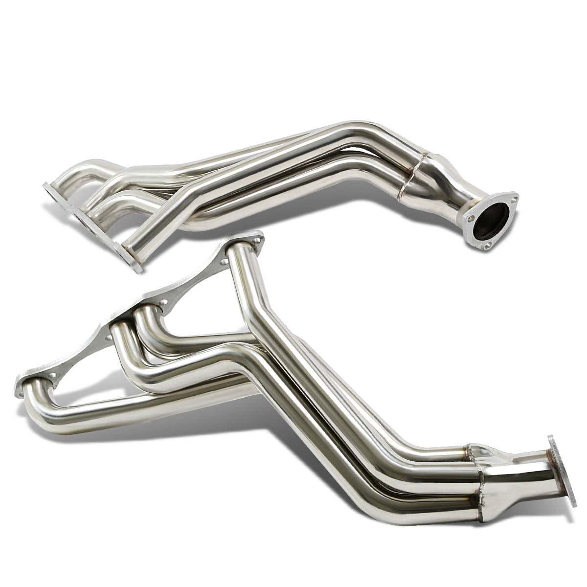 For Chevy Small Block 2x4-1 Design Stainless Steel Exhaust Header Kit T1 Polished Chrome 267-400 V8 