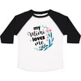 thumbnail image 3 of Inktastic My Mimi Loves Me Girl Girls Toddler T-Shirt, 3 of 5