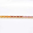 thumbnail image 7 of 14 Karat Yellow Gold Plated 5X3 MM Octagon Rainbow Gemstones Pride Tennis Line Bracelet Rainbow Lab Sapphire Tennis Bracelet, Silver rainbow sapphire tennis bracelet, Ombre Bracelet For Women, 7 of 7