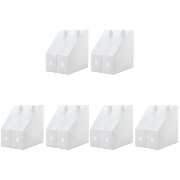 6Pcs Magazine Holders Plastic Desk Organizers Desktop Storage Organizers