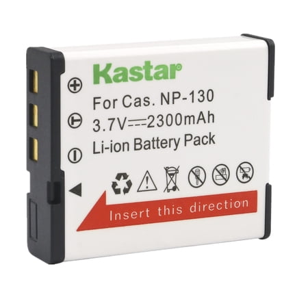Kastar 1-Pack Battery CNP-130 Replacement for Casio Exilim EX-ZR300 EX-ZR300GD EX-ZR300RD EX-ZR300WE  Exilim EX-ZR310 EX-ZR310BK EX-ZR310GD EX-ZR310RD EX-ZR310WE  Exilim EX-ZR320 Camera