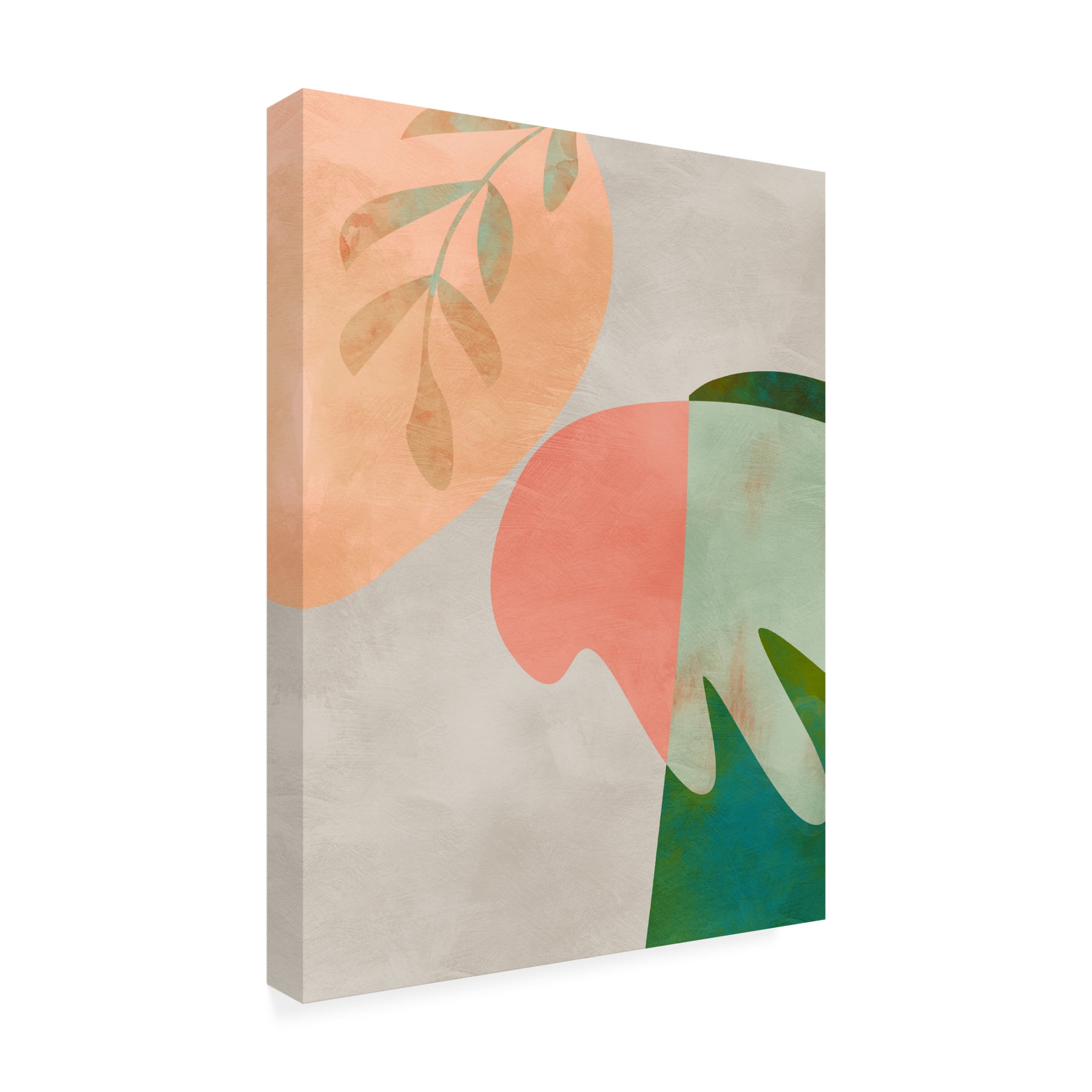 Trademark Fine Art Ana Rut Bre Cut out leaves Canvas Wall Art