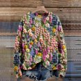 thumbnail image 2 of NMMUED Christmas Sweater Women Christmas Apparel for Women Sweater Tops for Women Christmas Outfits for Women Long Sleeve Sweaters for Women Christmas Womens Clothing Graphic Sweater Pink 3XL, 2 of 4