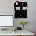 thumbnail image 6 of Wall Mount File Holder Organizer for Mails Magazines Office Home Black 1 Set, 6 of 7