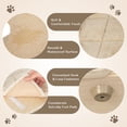 thumbnail image 5 of Spaco Cat Tree, 5Multi-Level Cat Tree with Sisal Scratching Post-Beige, Cat House with Platform Bed, Large Cozy Condo, 5 of 7