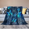 thumbnail image 6 of Butterfly Blanket Dream Catcher Butterfly Throw Blanket Gifts for Dream Catcher Lovers Blue Butterfly Dream Catcher Blanket Gifts for Girls Kids Women Soft Warm Cozy Flannel Blanket 50"x60", 6 of 6