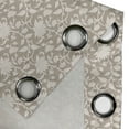 thumbnail image 4 of Ambesonne Floral Grommet Curtain, Abstract Pattern Leaves, 50" x 72", Tan Cream, 4 of 6