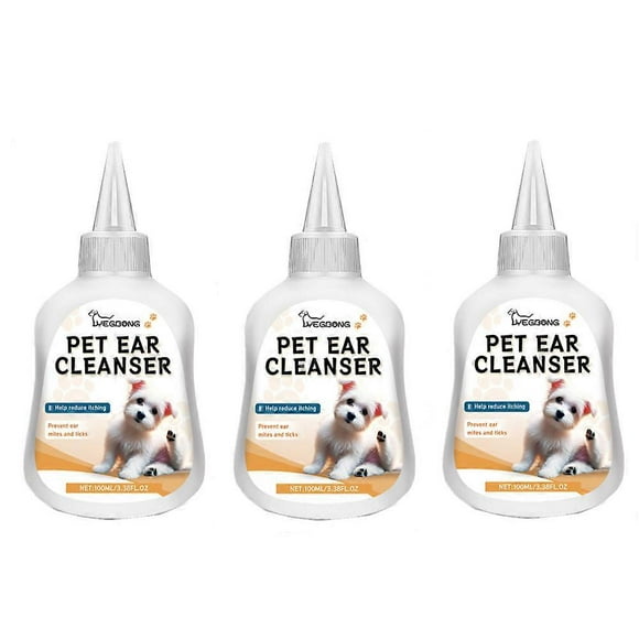 Pet Ear Drops, Efficient Ear Mite Solution, Cat & Dog Universal Ear Cleaner 1-3PCS