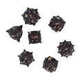 thumbnail image 1 of 7 PCS Metal Dice Set Polyhedral Portable Board Game Dice nced Scrolling Vintage Table Games Accessory Blood Black Gold, 1 of 4
