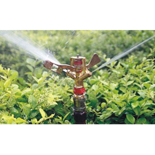 1/2 '' 3/4 '' Aspersor de Rociado Giratorio de 360 grados Sistema de Riego de Riego de Jardín, Rociador de Jardín Por de Agua con Cobertura DN15 Macarena Rociador de agua de 360 grados