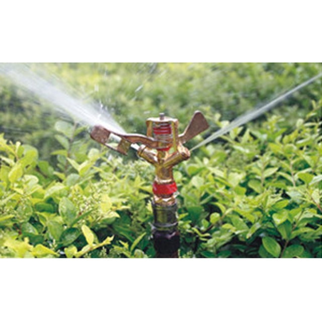 de riego por aspersión de impacto de zinc para riego de plantas de césped y jardín de 1/2'' DN15 Sharpla Rociador de agua de 360 grados