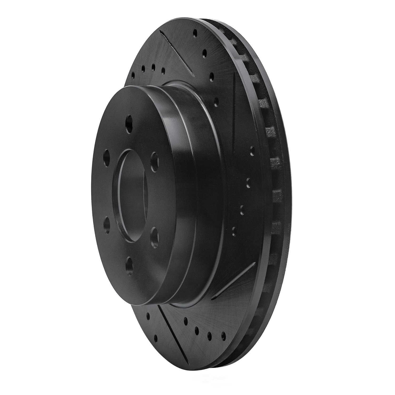 Dynamic Friction Company 633-40084R DFC Brake Rotor - Drilled And Slotted - Black