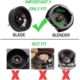 thumbnail image 1 of 2X 7 Fins Blender Blade Replacement Compatible for BL450 Auto IQ Pro Cups for Ninja Blender, 1 of 7