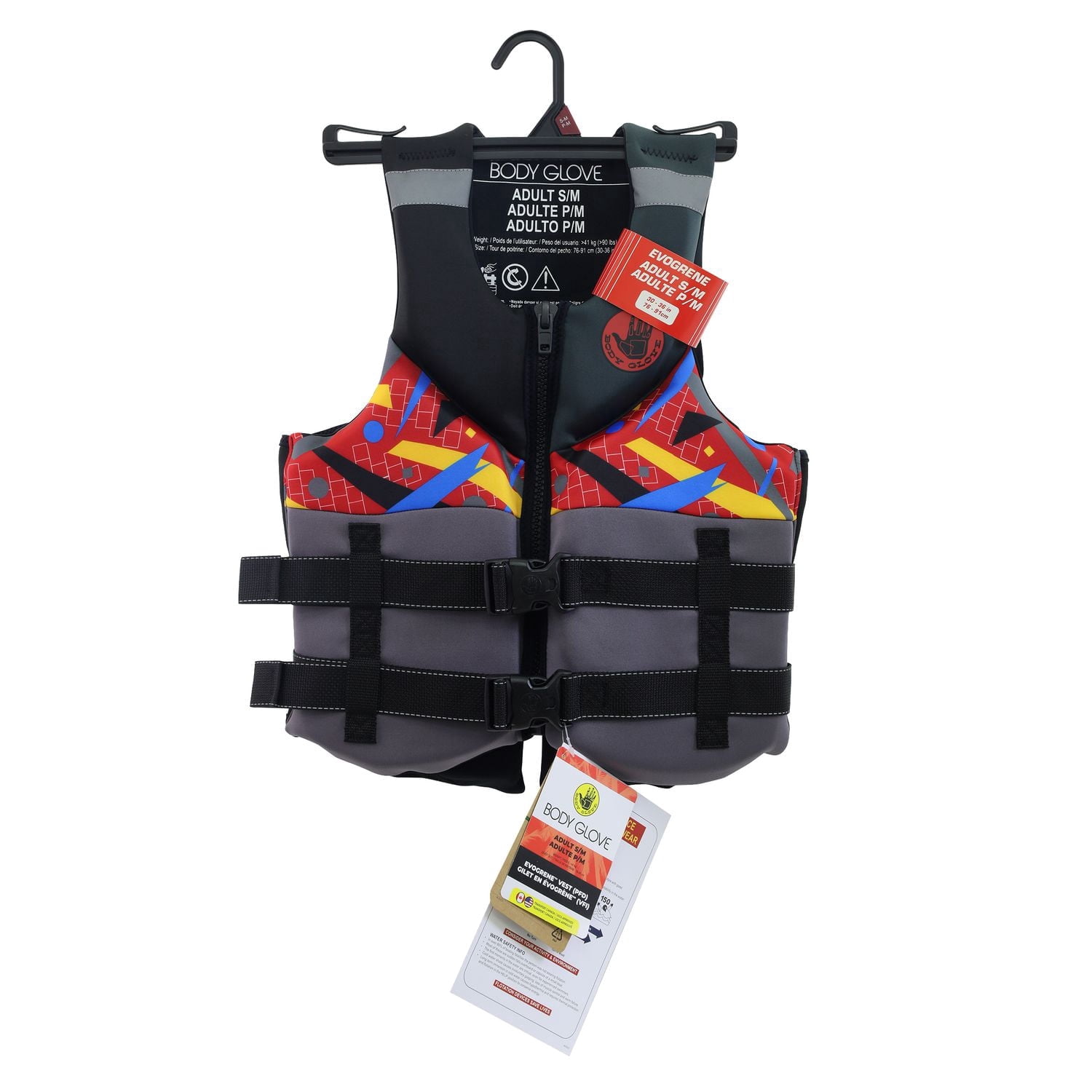 Body Glove EvoGen Adult Life Jacket PFD Adjustable Flotation Vest Lightweight Water Safety Vest for Boating Kayaking and Fishing