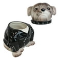 thumbnail image 4 of Ceramic American Gangster Bully Bulldog With Spiked Collar Cookie Jar Figurine, 4 of 6