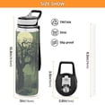 thumbnail image 3 of 32oz Transparent Sports Water Bottle with Straw for Kids Adults Outdoor School Gym Fitness Old Willow Tree, 3 of 7