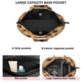 thumbnail image 3 of Beige and Black Of Leopard Print Travel Tote Bags for Women Carry On,Large Weekender Bags for Women Travel,Multi Functional Duffle Bag for Work,Shopping,Sports, 3 of 5