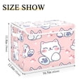 thumbnail image 3 of BZSMCE Storage Bin Cube Organizer Basket with Flip-Top Lid Whisker Wonderland Printed, 3 of 7