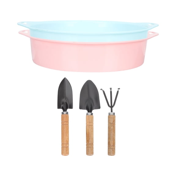 Masteelf Soil Sieve with Armrest Small Shovel Showel Soil Loosening Tools Child 27.5x24cm